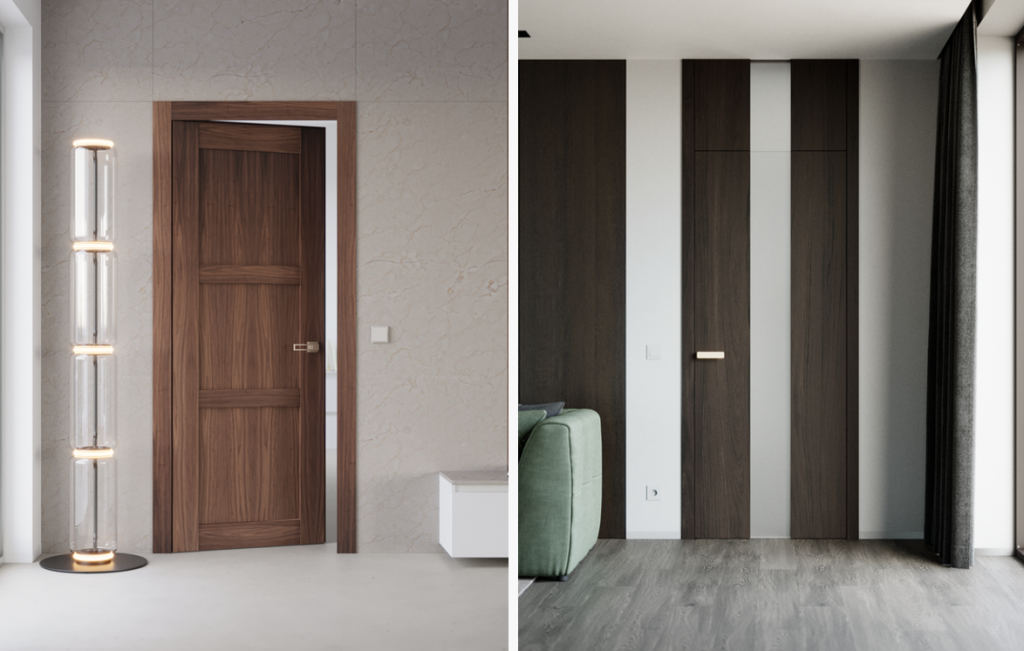 Wenn die Tür mit anderen Elementen im Raum harmoniert, haben sie gewonnen.