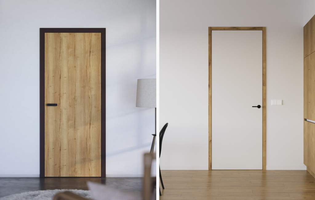 Geben Sie der Tür einen Rahmen, der sie hervorhebt.