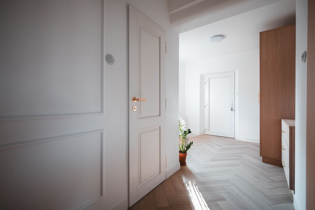 Schlafzimmeransicht – Vollkassettentür in Weiß Premium